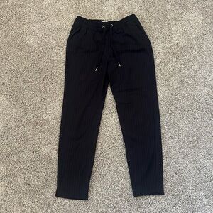 H&M Women's Navy Pinstripe Pants 2